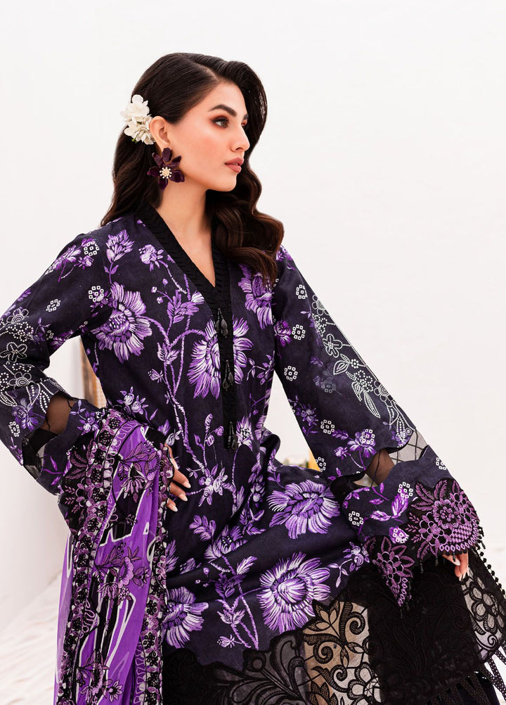 Gardenia by Nureh Embroidered Lawn Suits Unstitched 3 Piece NU24G NSG-149 - Summer Collection