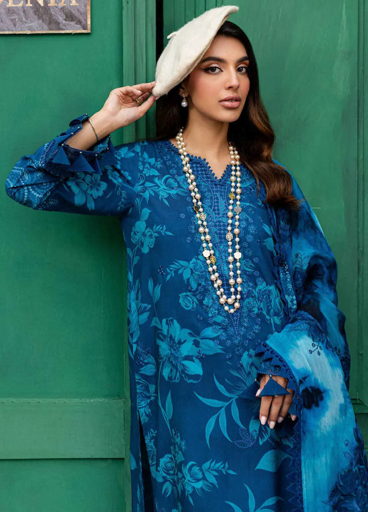 Gardenia By Nureh Embroidered Slub Suit Unstitched 3 Piece NU24GW NSG-161 - Winter Collection