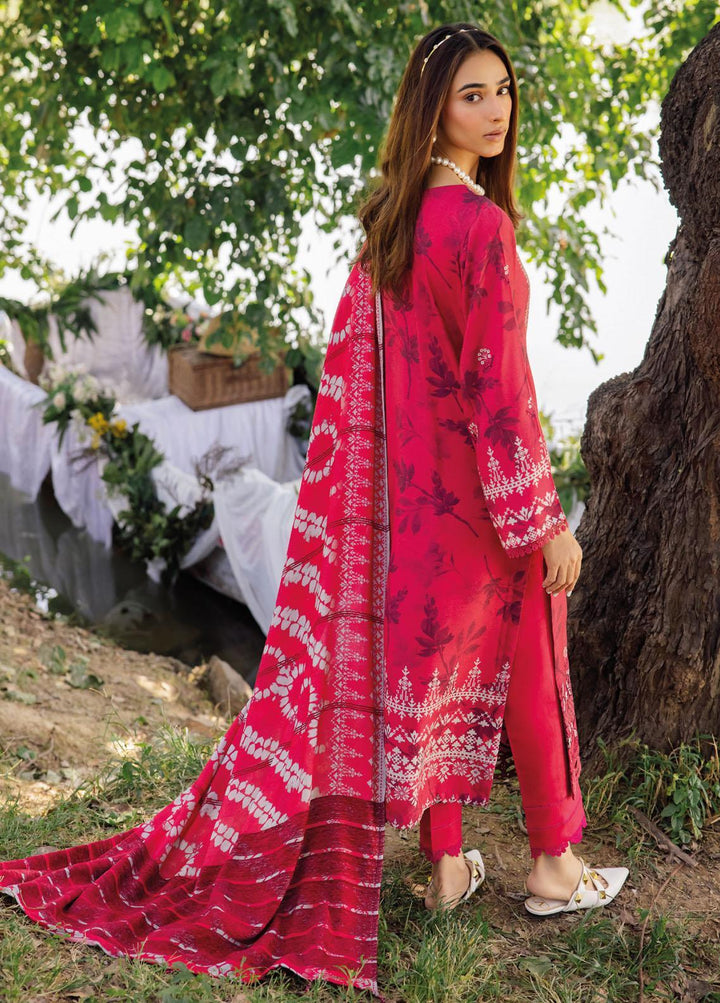 Gardenia By Nureh Embroidered Leather Peach Suits Unstitched 3 Piece NU23LP NSG-134 - Winter Collection