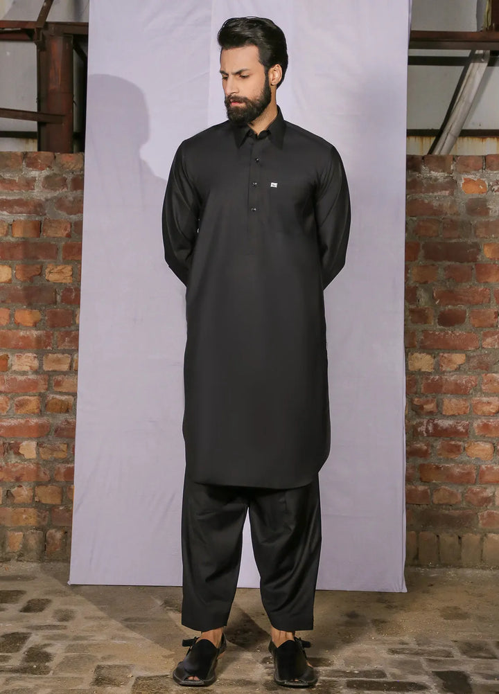 Gem Garments Casual Men Shalwar Kameez - Mochi