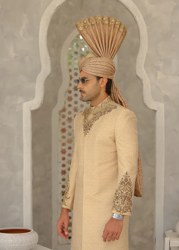 Gem Garments Jamawar Formal Men Sherwani - Naz