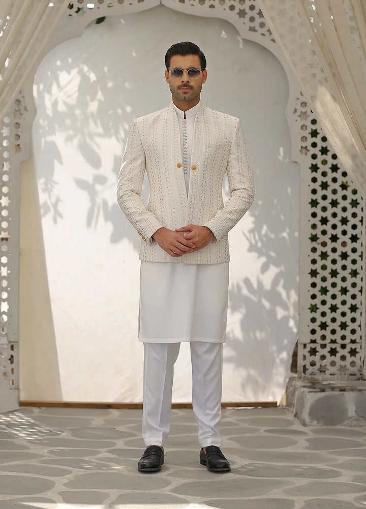 Gem Garments Silk Formal Men Prince Coat - Sheraz