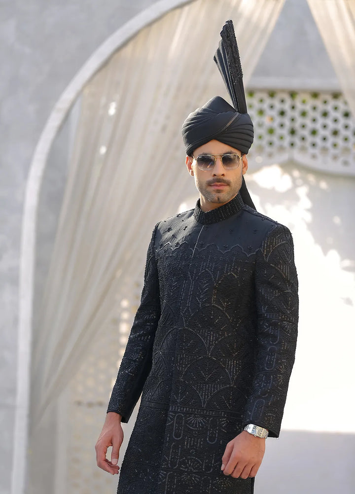 Gem Garments Silk Formal Men Sherwani - Aibak