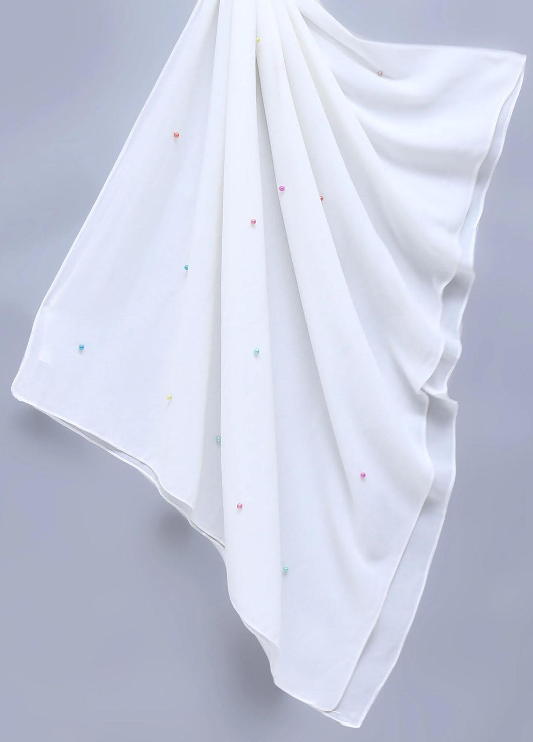 Abaya pk    Hijab ABA22HJ Georgette Flair - White - Women Hijabs