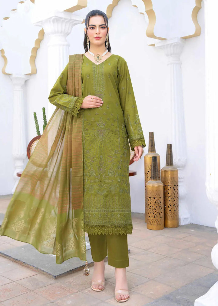 Ghazal by Riaz Arts Embroidered Lawn Suits Unstitched 3 Piece RA25GL D-02 - Summer Collection