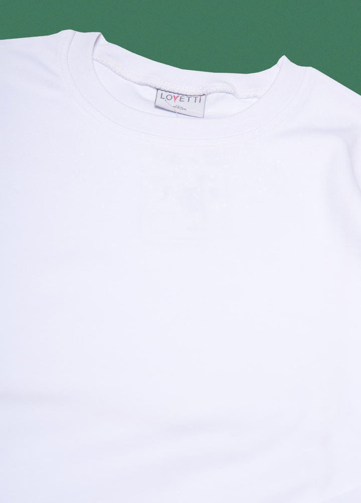 Sanaulla Exclusive Range  Fancy Girls T-Shirts -  2014 White