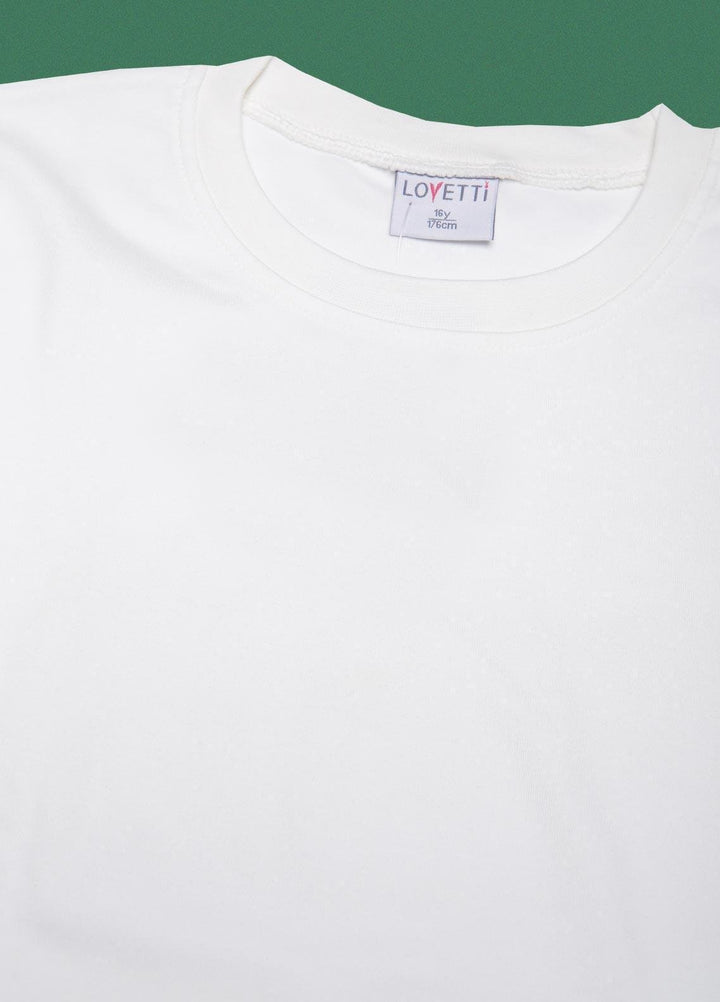 Sanaulla Exclusive Range  Fancy T-Shirts for Girls -  2014 Off White
