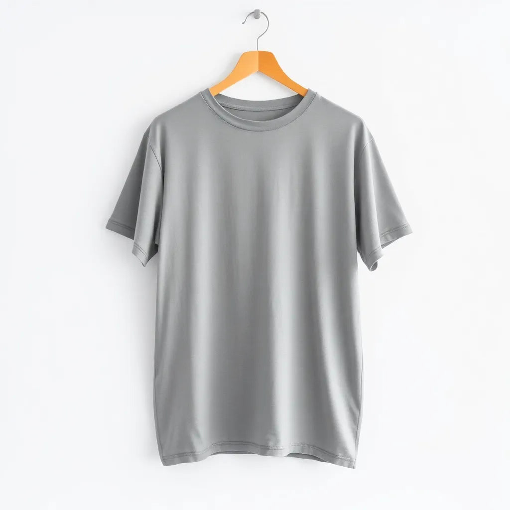 Tee Zania Men's Oversized Plain Oversized Light Grey TZ - 024 - T-shirts Collection