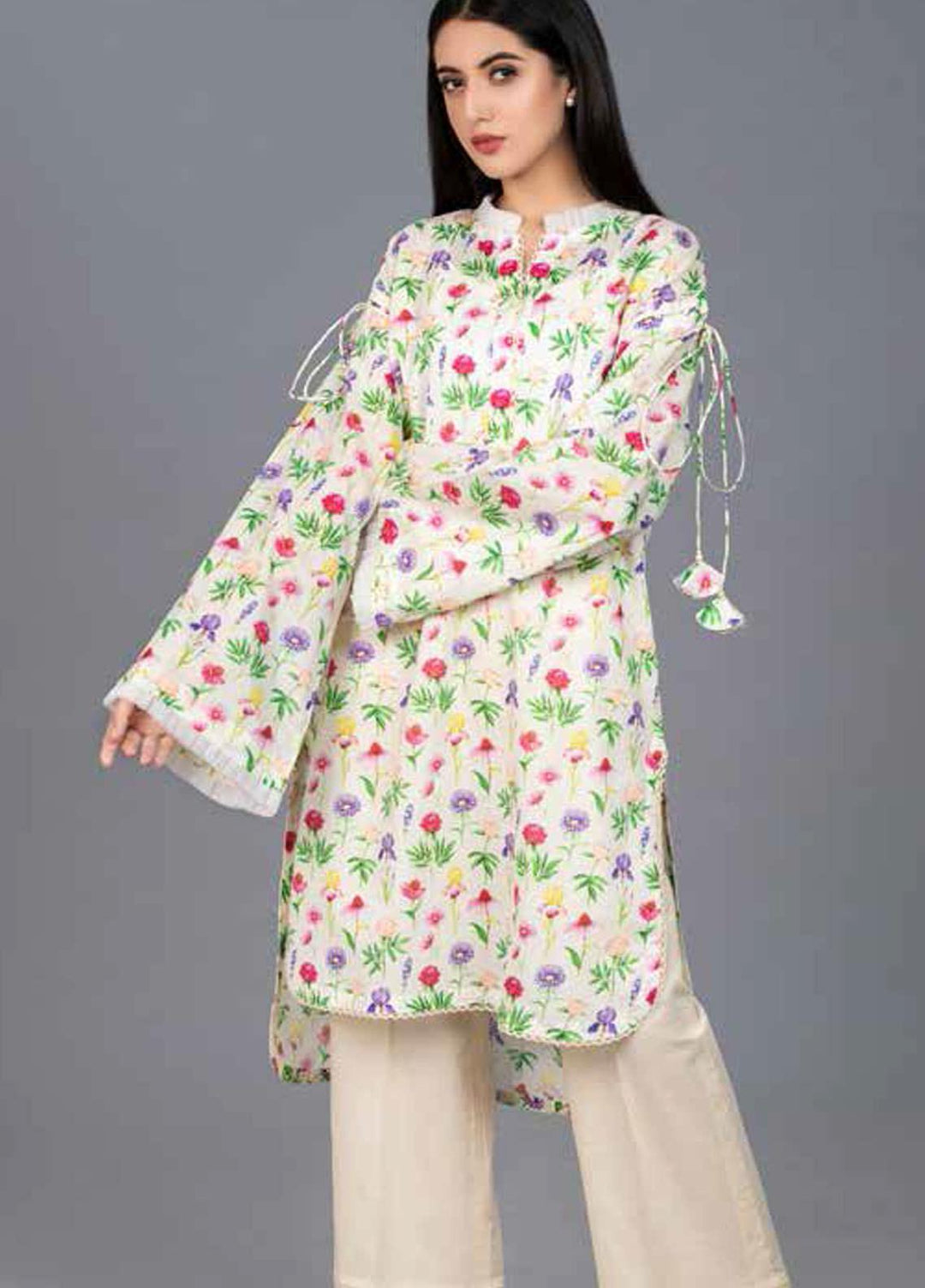 Gul Ahmed Printed Lawn Unstitched Kurties GA21BG SL-877 - Summer Collection