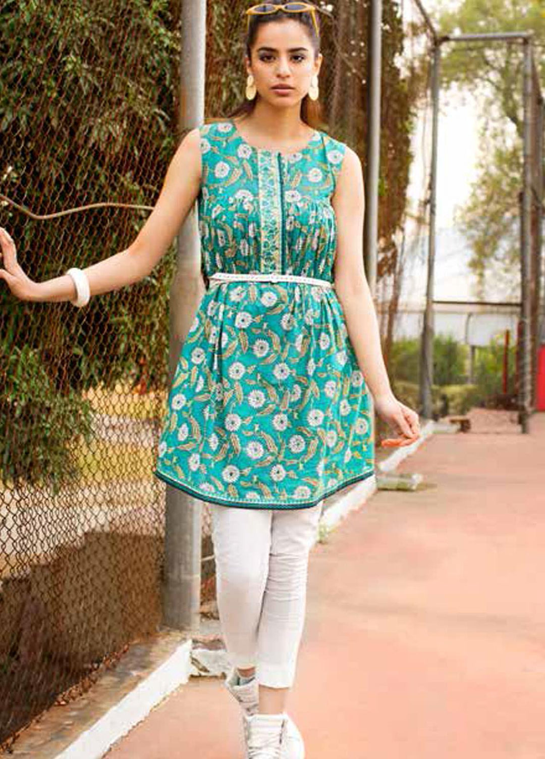 Gul Ahmed Printed Lawn Unstitched Kurties GA21BG SL-922 B - Summer Collection