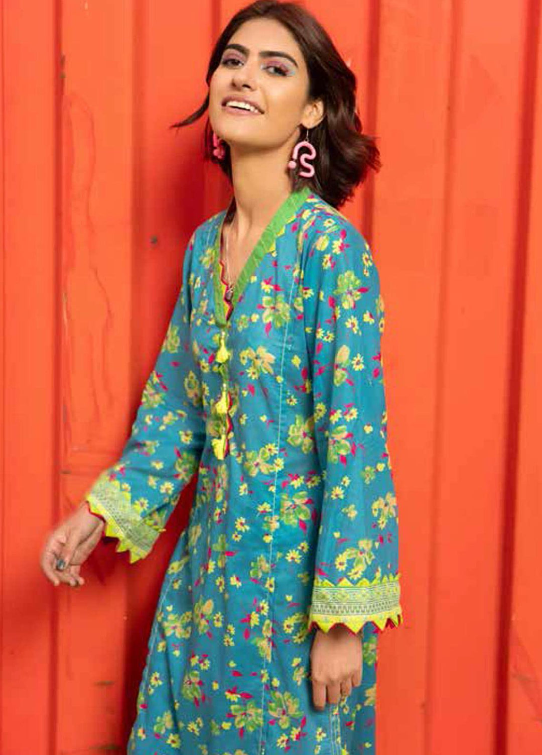 Gul Ahmed Printed Lawn Unstitched Kurties GA21BG SL-925 B - Summer Collection