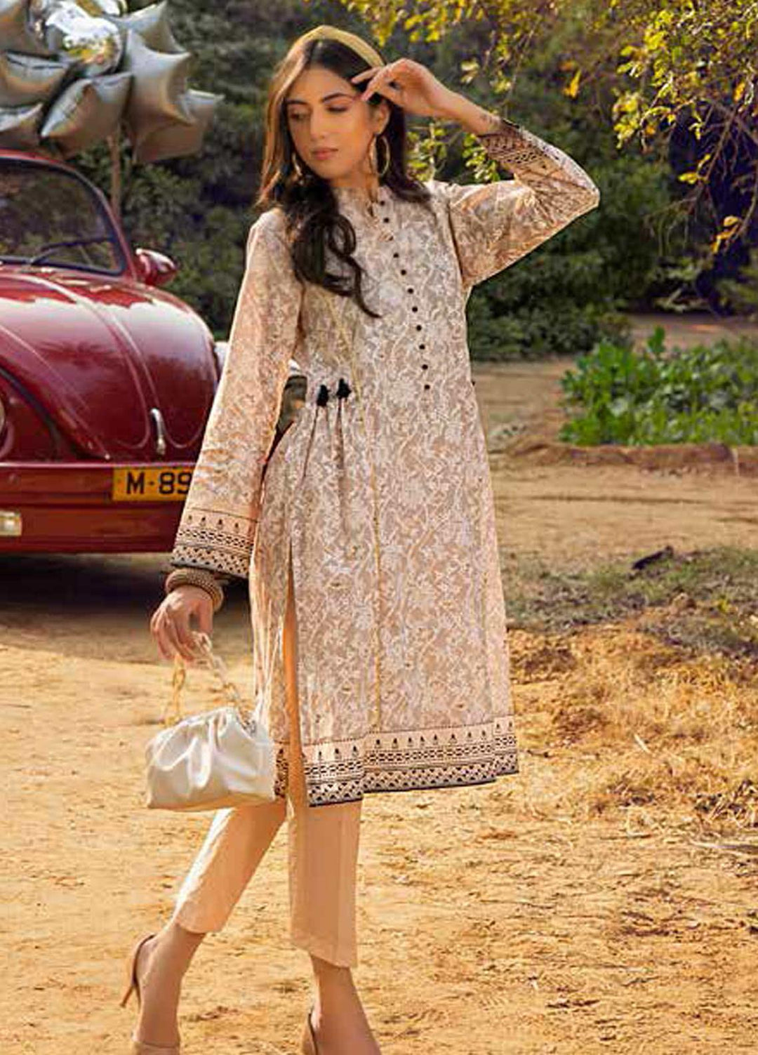 Gul Ahmed Printed Lawn Unstitched Kurties GA21BG SL-926 A - Summer Collection