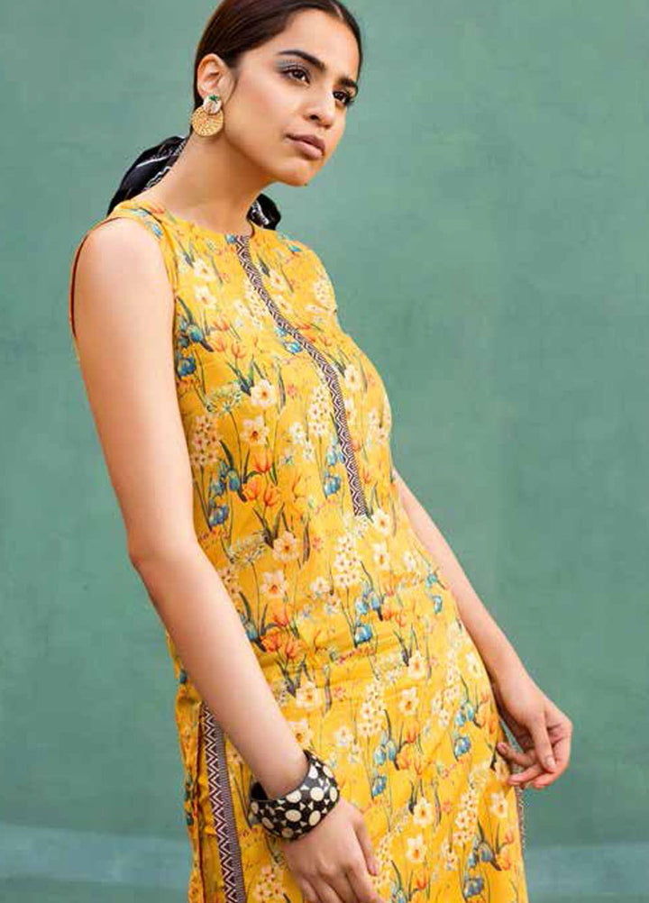 Gul Ahmed Printed Lawn  Unstitched Kurties GA21BG SL-934 B - Summer Collection