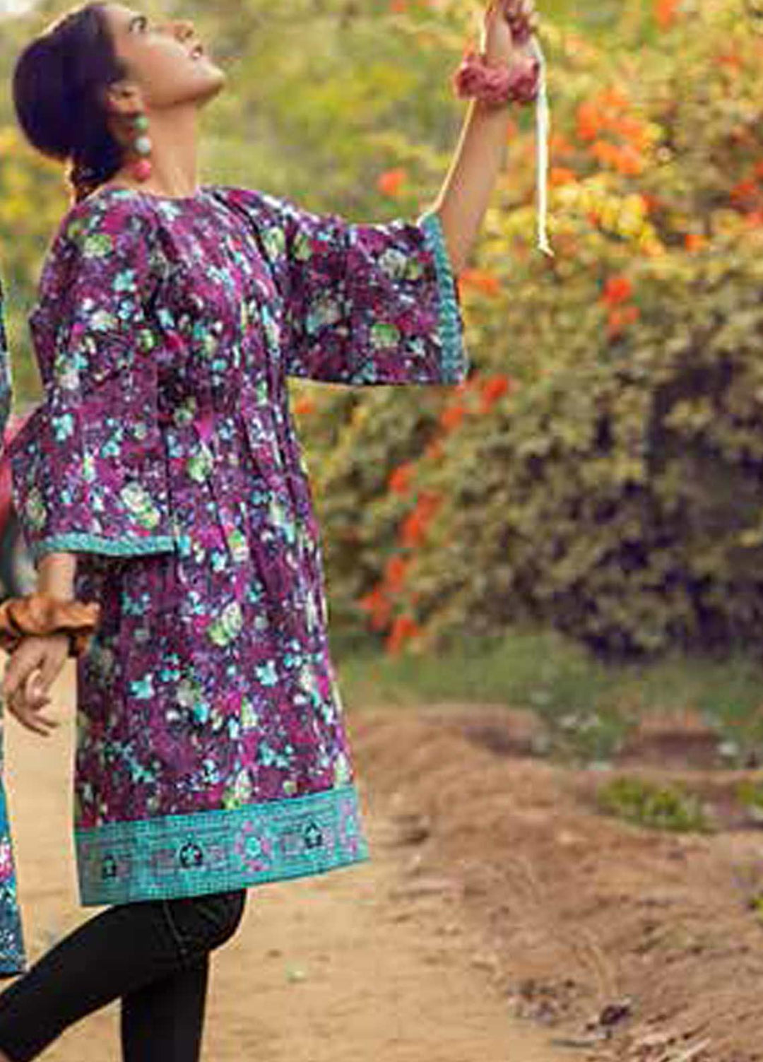Gul Ahmed Printed Lawn Unstitched Kurties GA21BG SL-938 A - Summer Collection