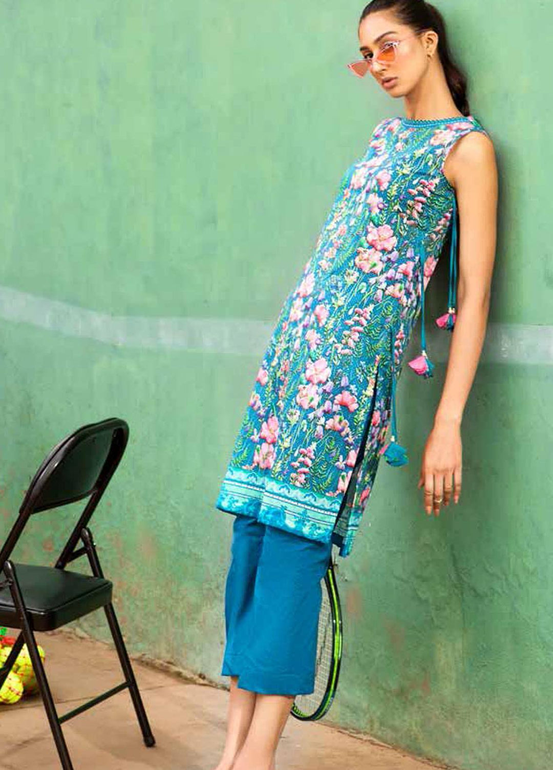 Gul Ahmed Printed Lawn Unstitched Kurties GA21BG SL-939 A - Summer Collection