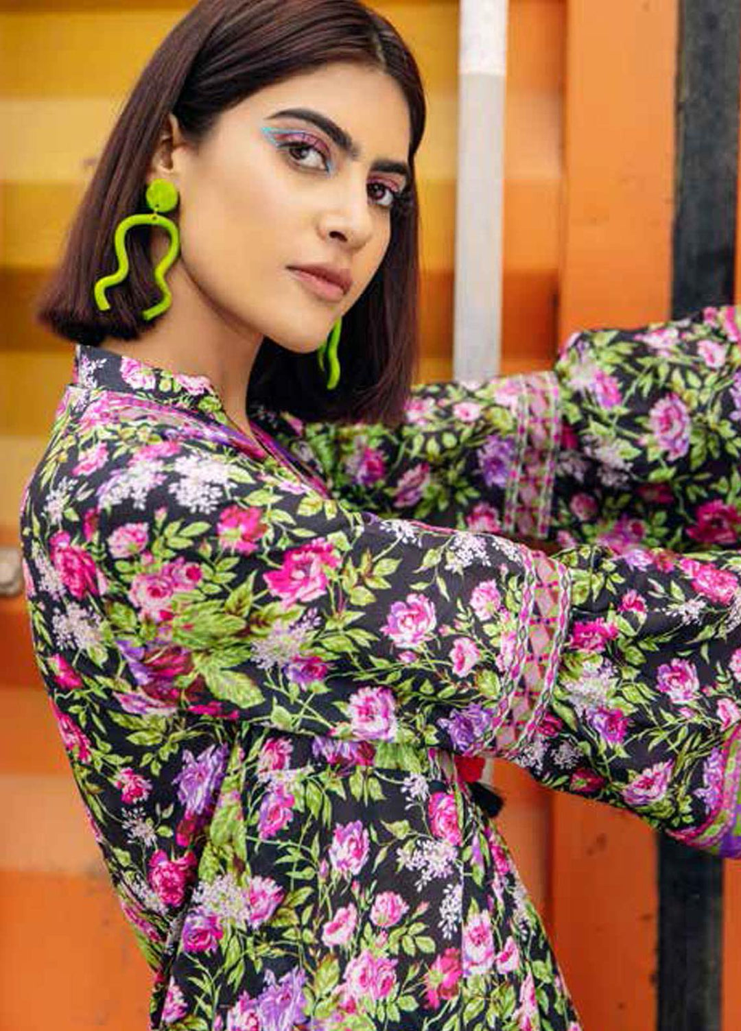 Gul Ahmed Printed Lawn Unstitched Kurties GA21BG SL-944 A - Summer Collection