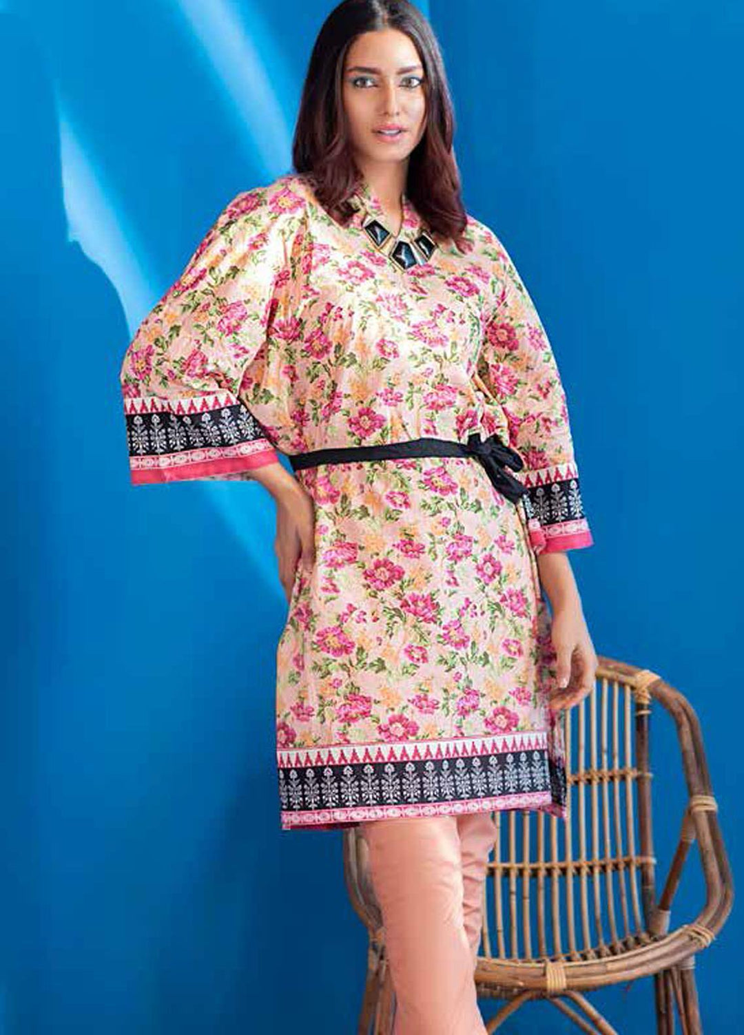Gul Ahmed Printed Lawn Unstitched Kurties GA21BG SL-948 B - Summer Collection
