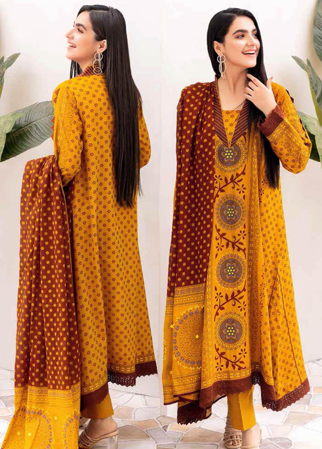 Gul Ahmed Printed Lawn Suits Unstitched 3 Piece GA21BL CL1084B - Summer Collection