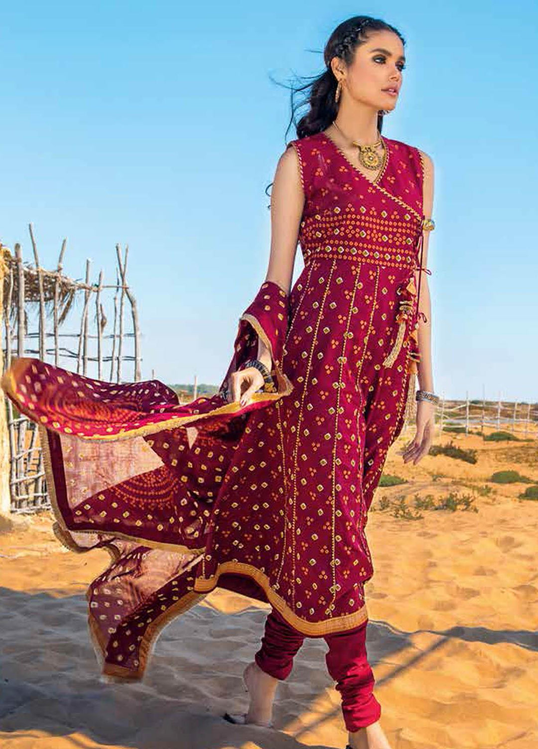 Gul Ahmed Printed Lawn Suits Unstitched 3 Piece GA21BL CL1307A - Summer Collection