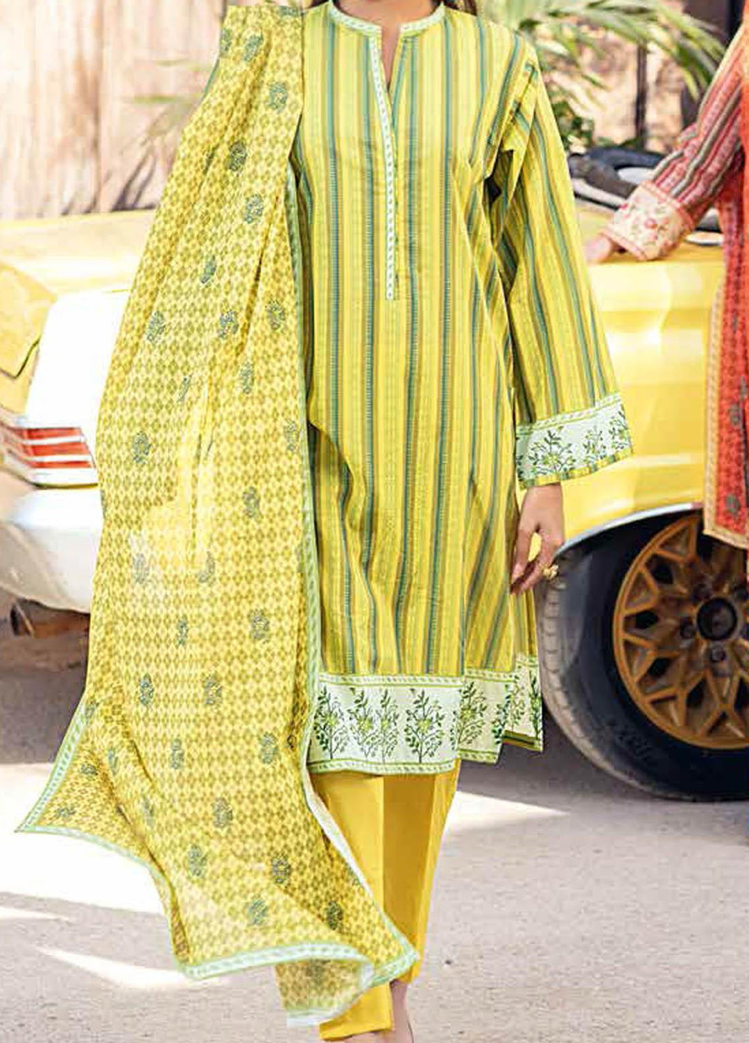 Gul Ahmed Printed Lawn Suits Unstitched 2 Piece GA21BL TL309B - Summer Collection