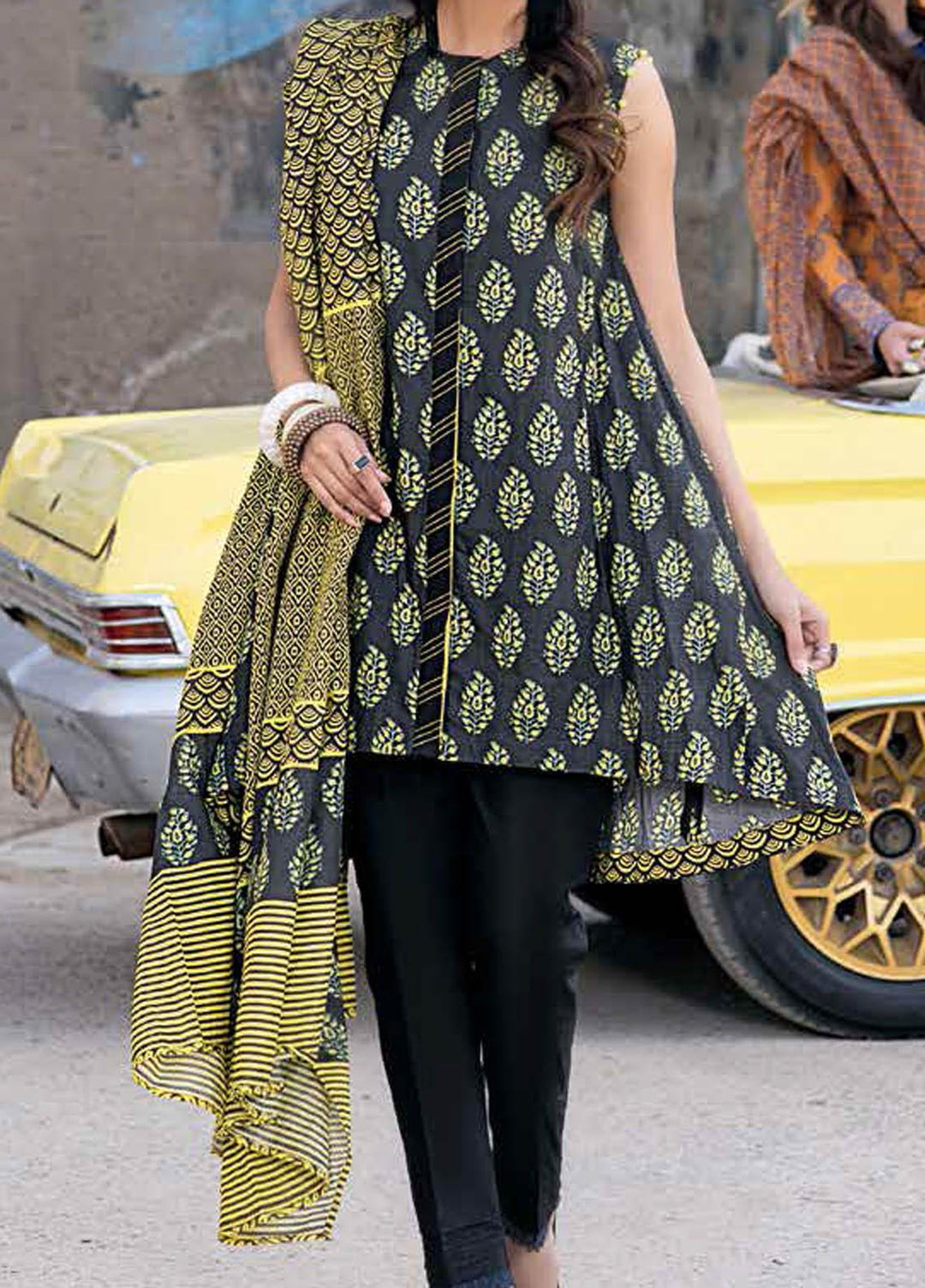Gul Ahmed Printed Lawn Suits Unstitched 2 Piece GA21BL TL319B - Summer Collection