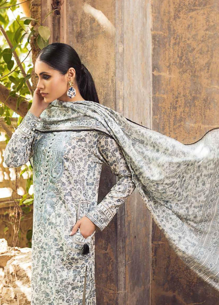 Black & White By Gul Ahmed Embroidered Lawn Suits Unstitched 3 Piece GA21BW B12012 - Black & White Collection