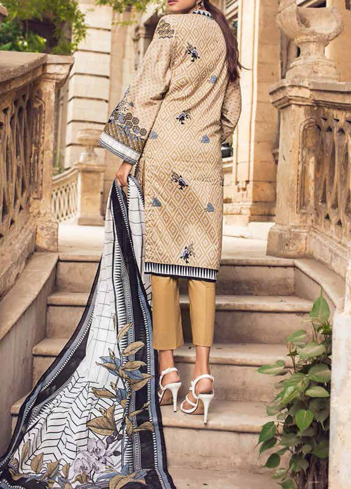 Black & White By Gul Ahmed Printed Lawn Suits Unstitched 2 Piece GA21BW BT12003 - Black & White Collection