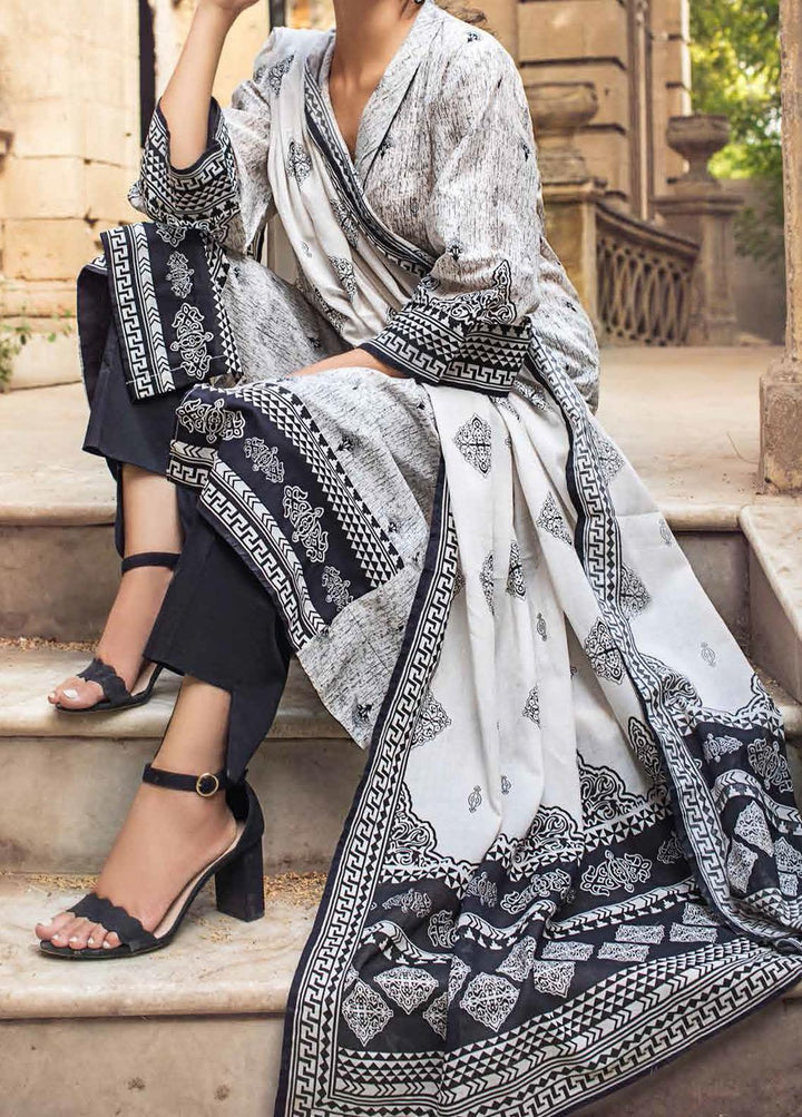 Black & White By Gul Ahmed Printed Lawn Suits Unstitched 2 Piece GA21BW BT12004 - Black & White Collection
