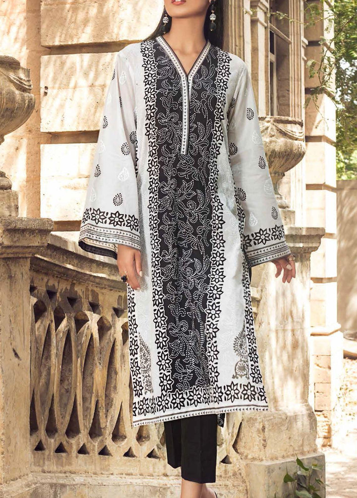 Black & White By Gul Ahmed Printed Lawn Suits Unstitched 2 Piece GA21BW BT12005 - Black & White Collection