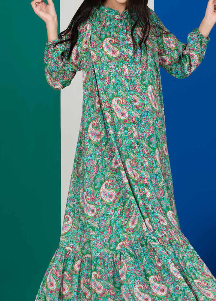 Charcoal By Gul Ahmed Printed Linen Suits Unstitched 2 Piece GA22C VT-22007 - Winter Collection