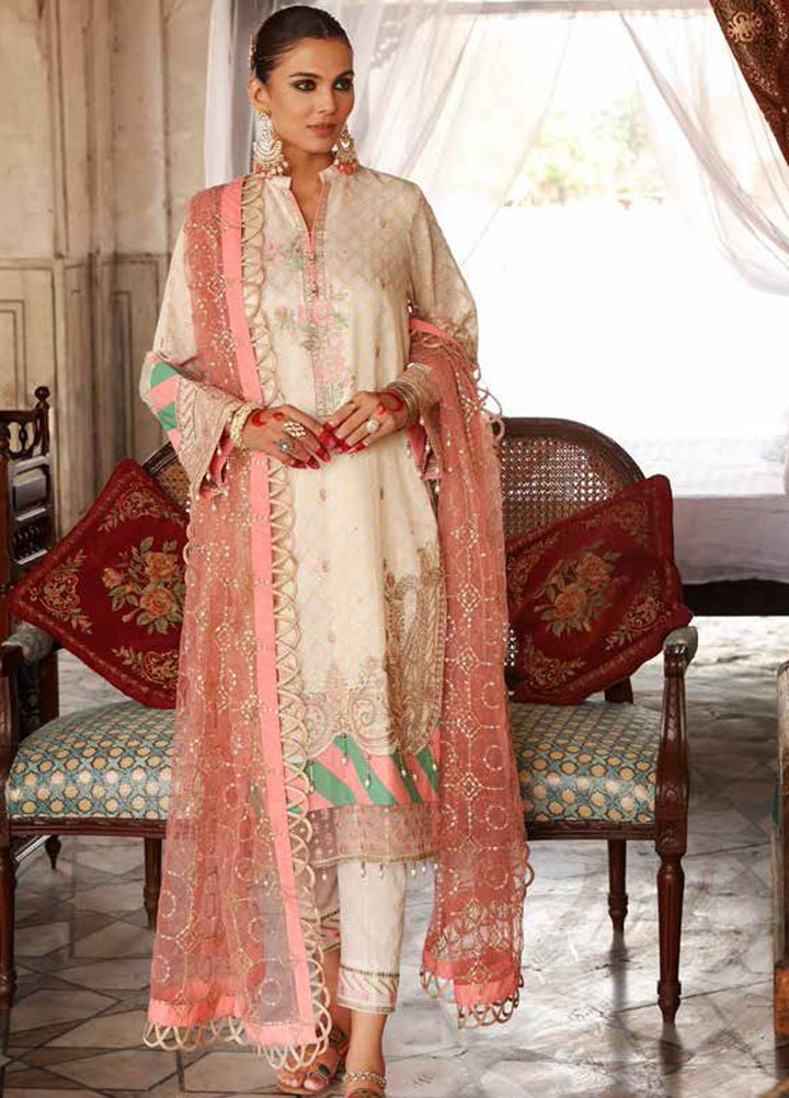 Festive Issue By Gul Ahmed Embroidered Lawn Suits Unstitched 3 Piece GA21EA 12010 - Festive Collection