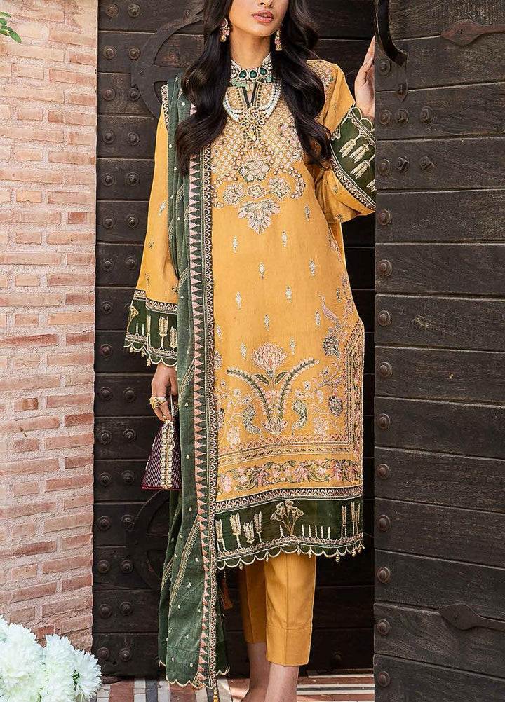 Festive Issue By Gul Ahmed Embroidered Lawn Suits Unstitched 3 Piece GA21EA 12014 - Festive Collection