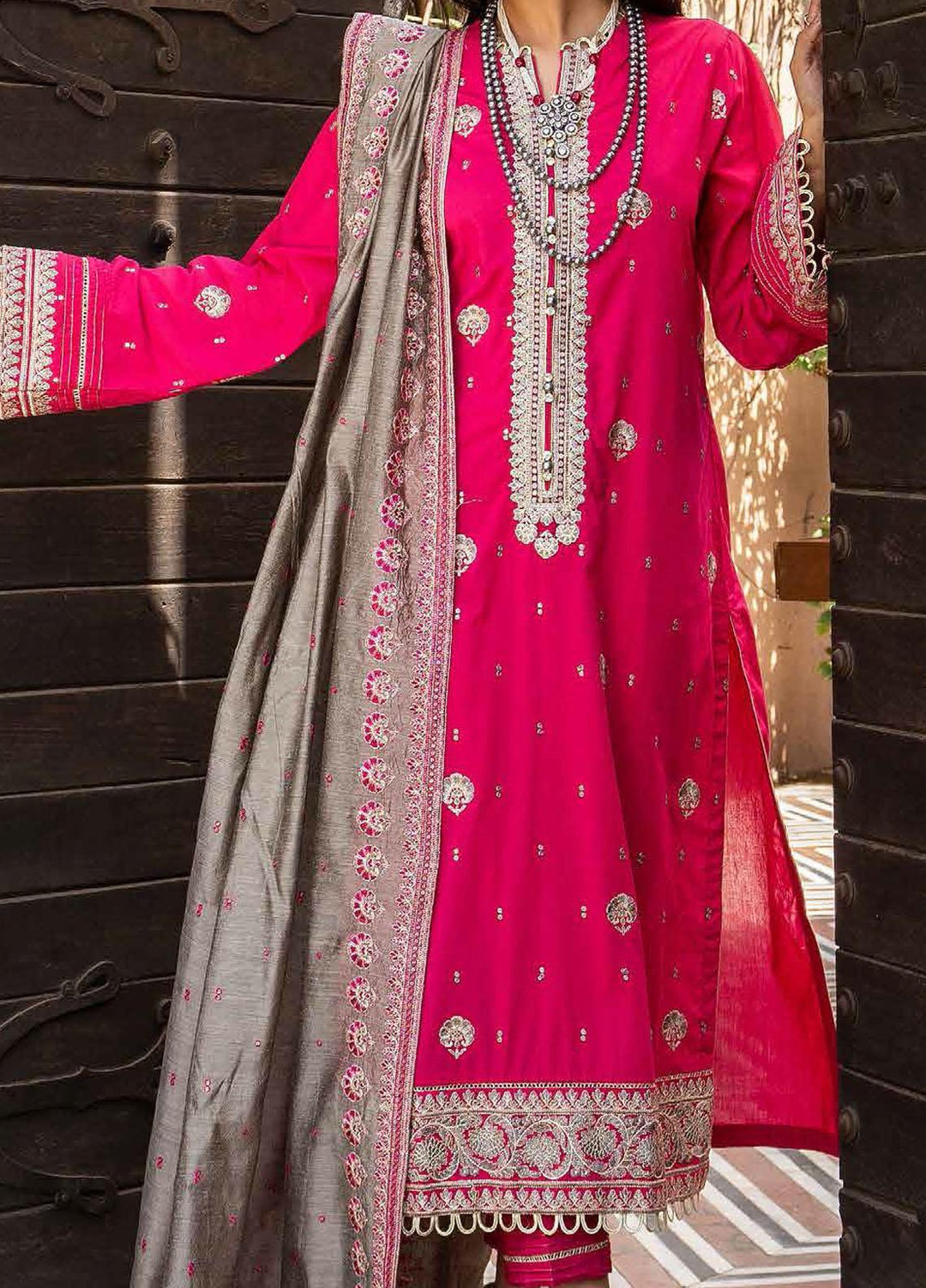 Festive Issue By Gul Ahmed Embroidered Lawn Suits Unstitched 3 Piece GA21EA 12035 - Festive Collection