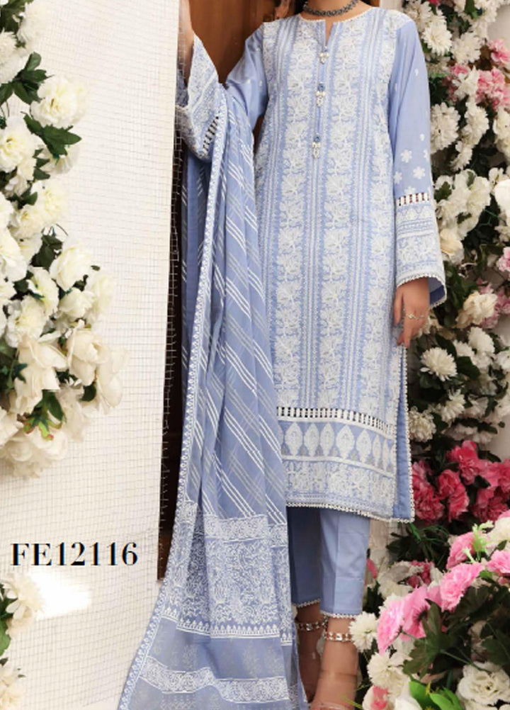Festive Issue By Gul Ahmed Embroidered Lawn Suits Unstitched 3 Piece GA21EA 12116 - Festive Collection