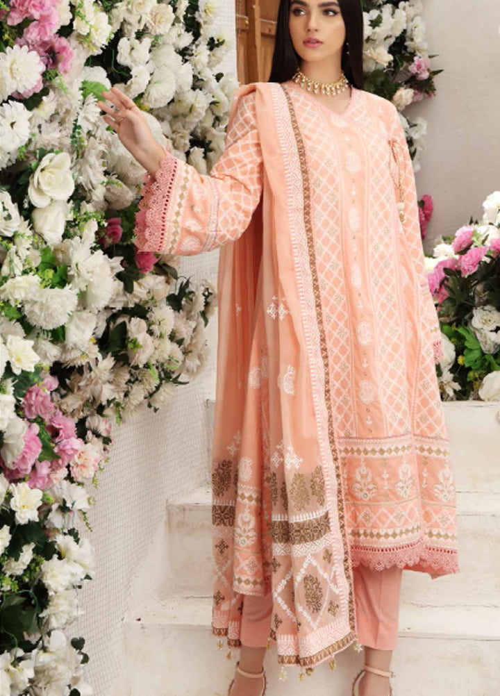 Festive Issue By Gul Ahmed Embroidered Lawn Suits Unstitched 3 Piece GA21EA 12117 - Festive Collection