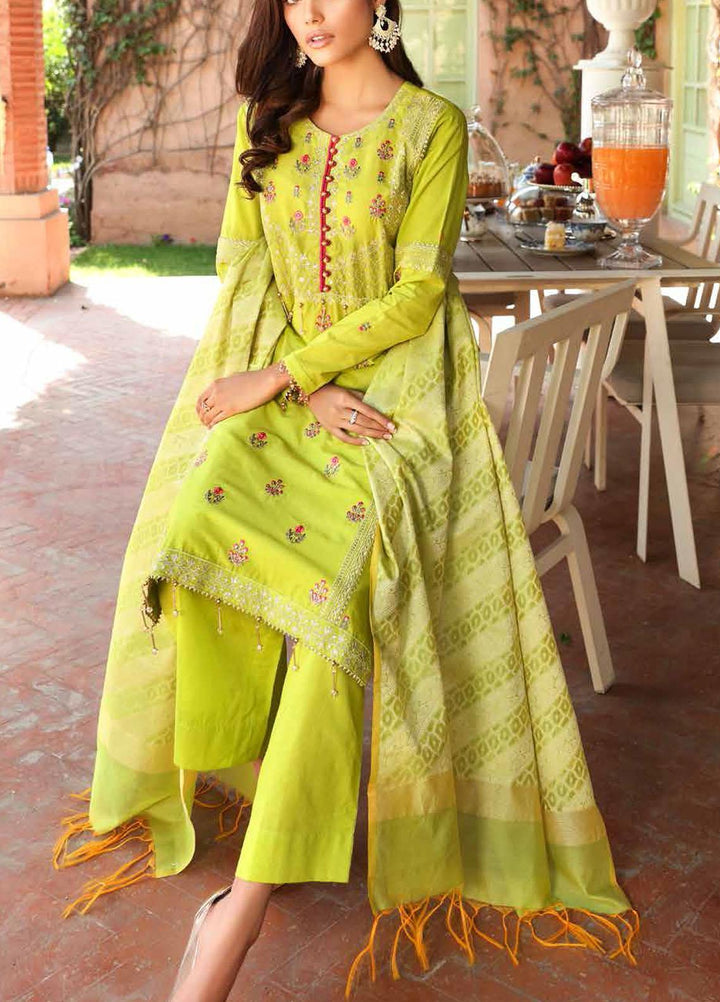 Festive Issue By Gul Ahmed Embroidered Lawn Suits Unstitched 3 Piece GA21EA 12236 - Festive Collection