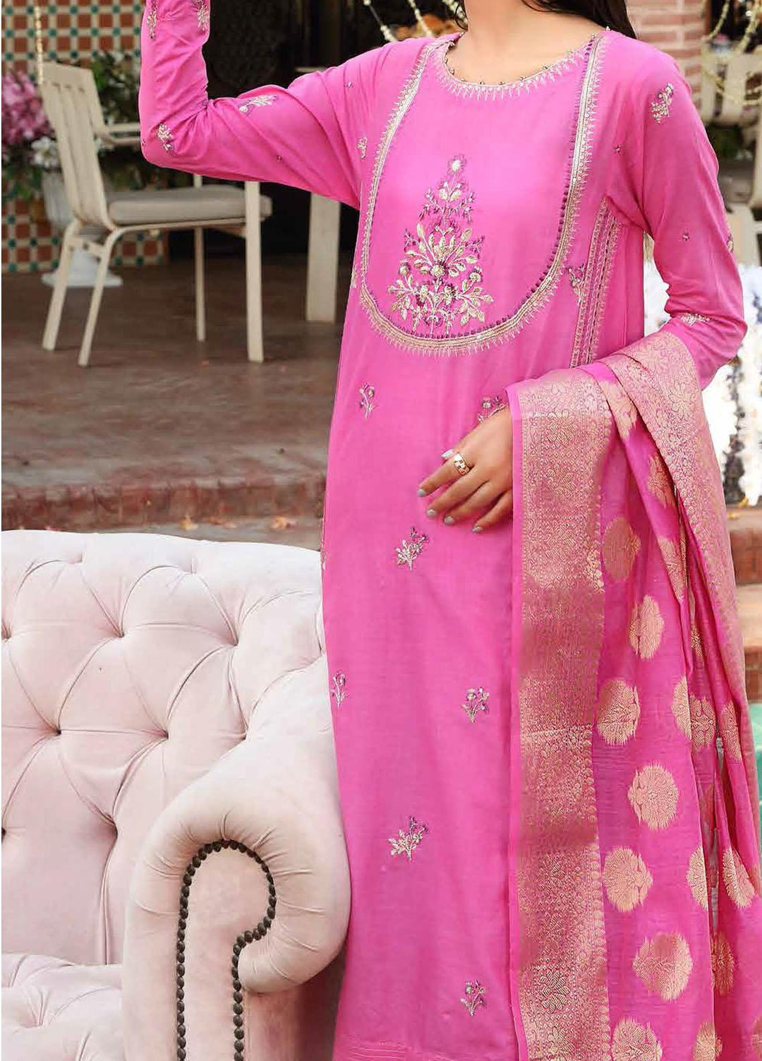 Festive Issue By Gul Ahmed Embroidered Lawn Suits Unstitched 3 Piece GA21EA 12237 - Festive Collection