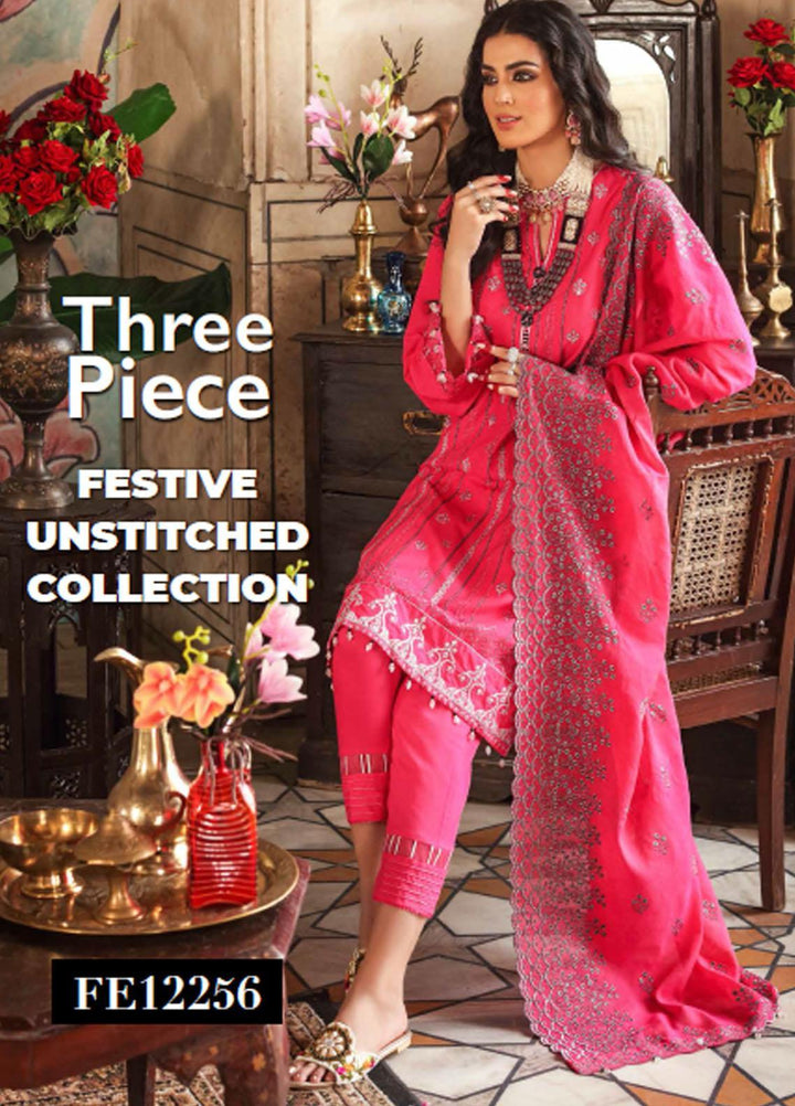 Festive Issue By Gul Ahmed Embroidered Lawn Suits Unstitched 3 Piece GA21EA 12256 - Festive Collection