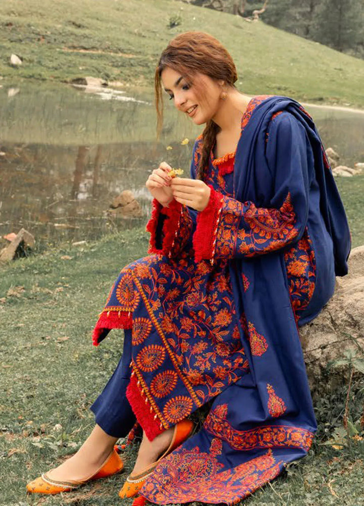 Gul Ahmed Embroidered Acrylic Suits Unstitched 3 Piece GA24UW AP-42012 - Winter Collection