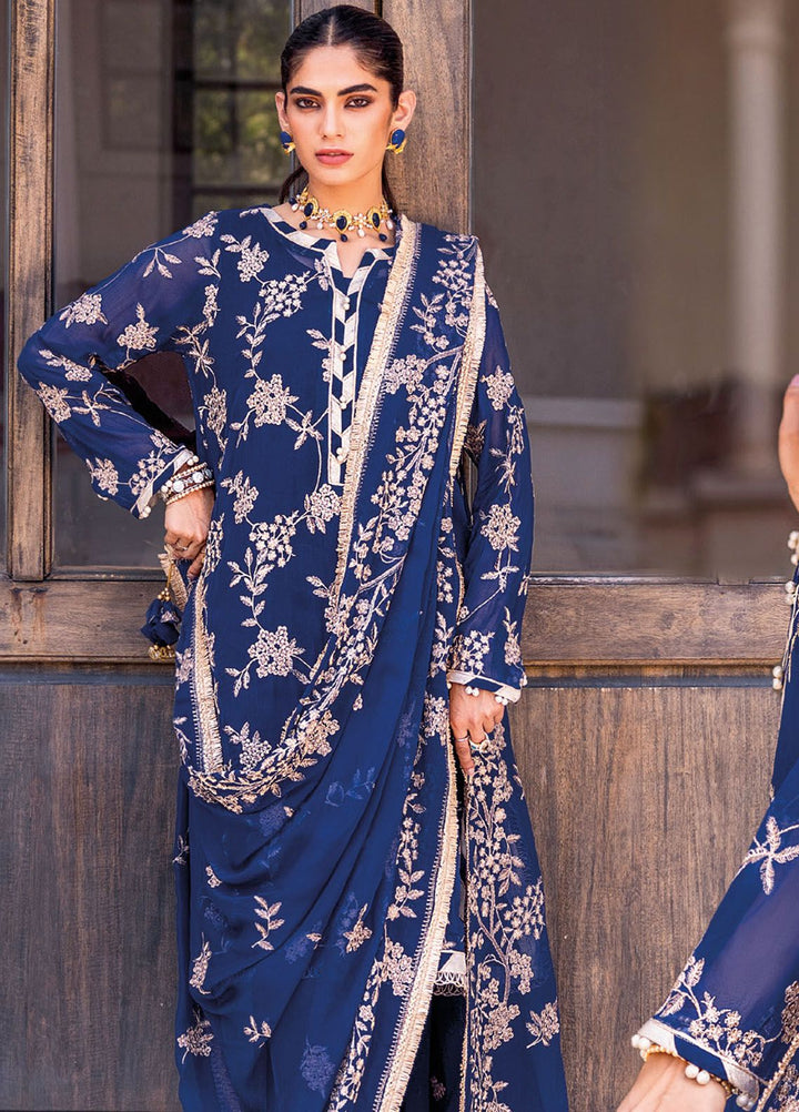 Gul Ahmed Embroidered Chiffon Suits Unstitched 3 Piece GA24LF FE-42002 - Festive Collection