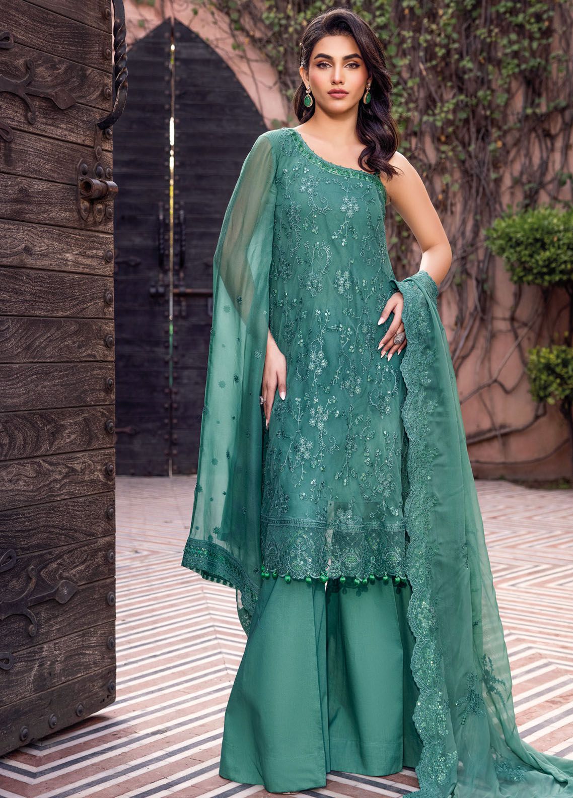 Gul Ahmed Embroidered Jacquard Suits Unstitched 3 Piece GA24LF FE-42040 - Festive Collection