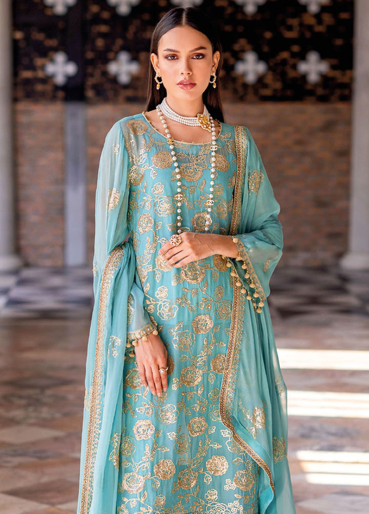 Gul Ahmed Embroidered Chiffon Suits Unstitched 3 Piece GA24LF FE-42026 - Festive Collection