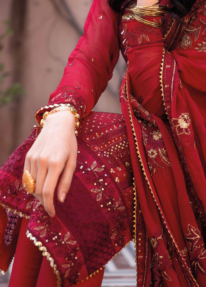 Gul Ahmed Embroidered Chiffon Suits Unstitched 3 Piece GA24LF FE-42036 - Festive Collection