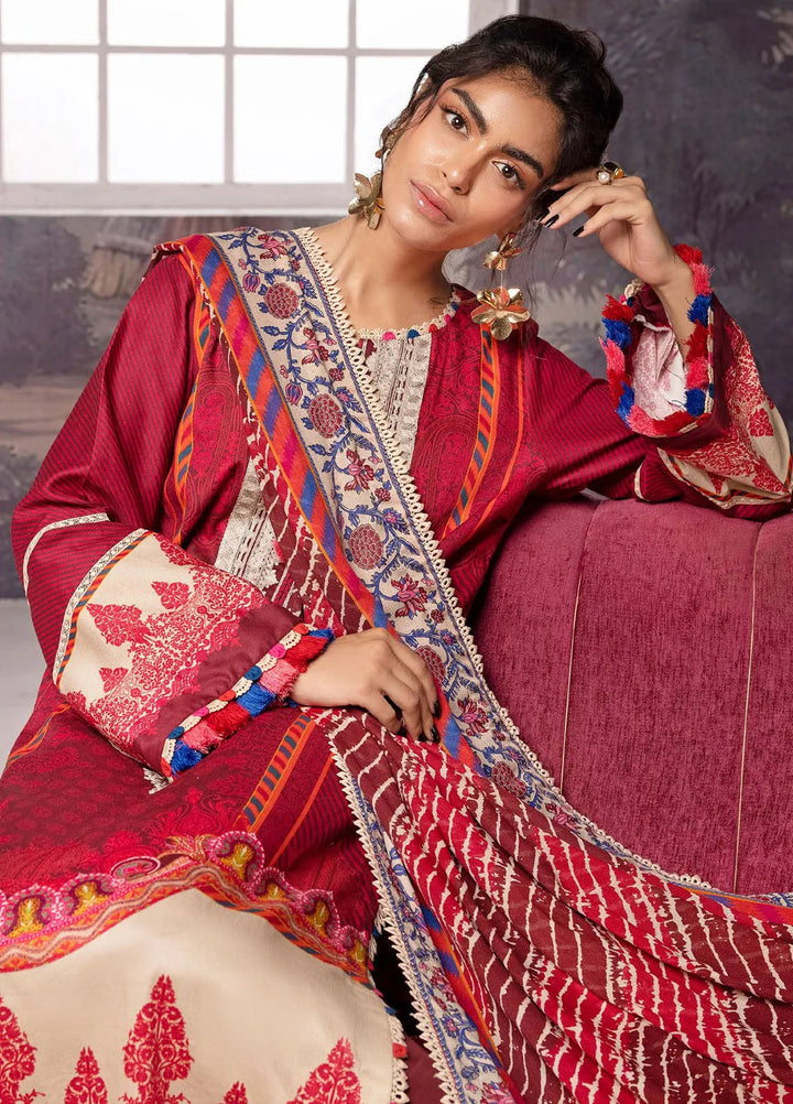 Gul Ahmed Embroidered Corduroy Suits Unstitched 3 Piece GA24WU CD-42001 - Winter Collection