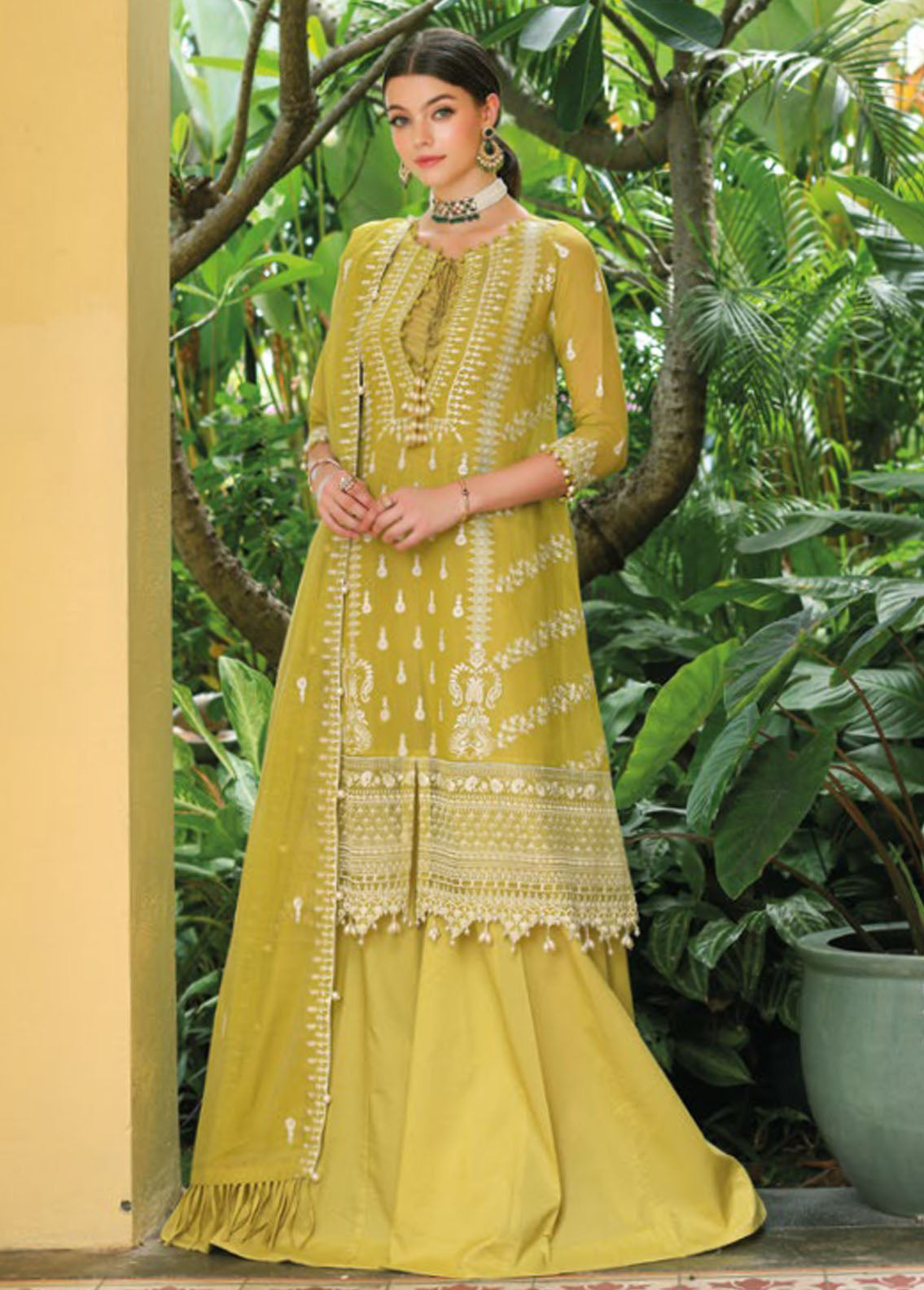 Gul Ahmed Embroidered Cotton Suits Unstitched 3 Piece GA24LF FE-42017 - Festive Collection