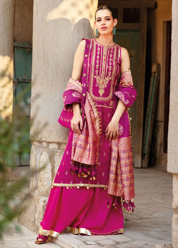 Gul Ahmed Embroidered Jacquard Suits Unstitched 3 Piece GA24LF FE-42051 - Festive Collection
