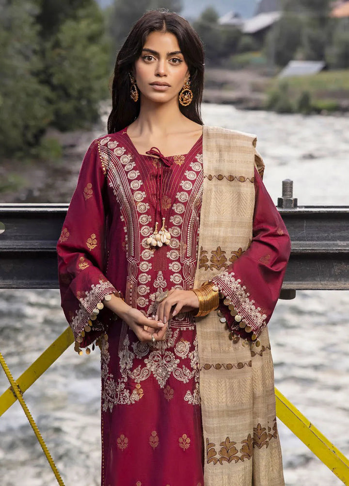 Gul Ahmed Embroidered Jacquard Suits Unstitched 3 Piece GA24WU AP-42019 - Winter Collection