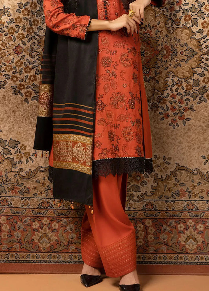 Gul Ahmed Embroidered Karandi Suits Unstitched 3 Piece GA24WU AP-42001 - Winter Collection