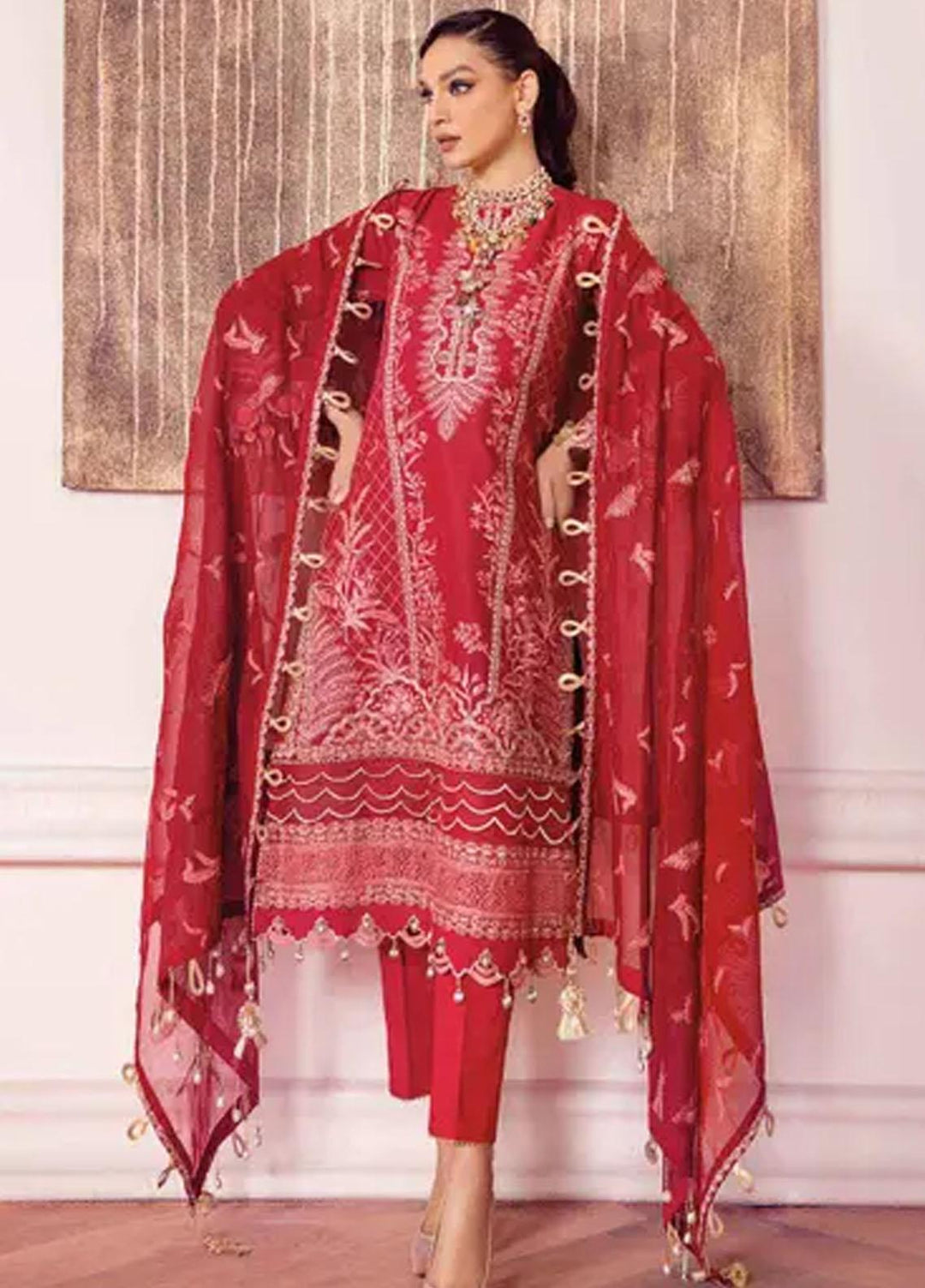 Gul Ahmed Embroidered Lawn Suits Unstitched 3 Piece GA22FS PM-22001 - Summer Collection