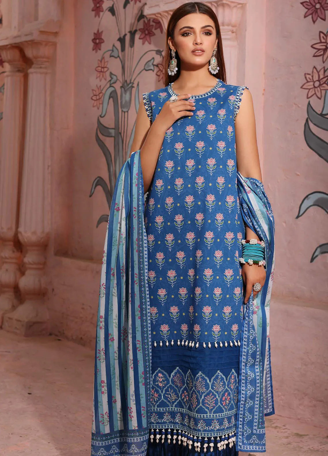 Gul Ahmed Embroidered Lawn Suits Unstitched 3 Piece GA21S FS 50 - Summer Collection main image 1